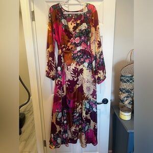 Lulus XL wrap floor length dress
